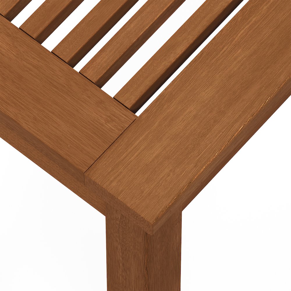 Tioman Hardwood Promo Backless Bench in Teak Oil - Furinno