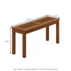 Tioman Hardwood Promo Backless Bench in Teak Oil - Furinno