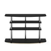 Furinno Frans Turn-N-Tube 4-Tier TV Stand for TV up to 46, Black Oak