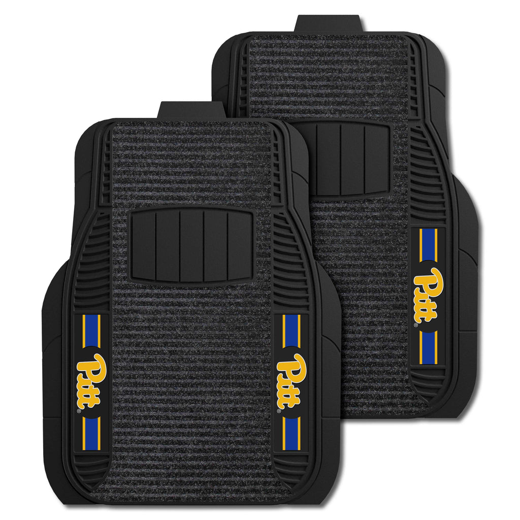 Fanmats - University of Pittsburgh 2-pc Deluxe Car Mat Set 21''x27''
