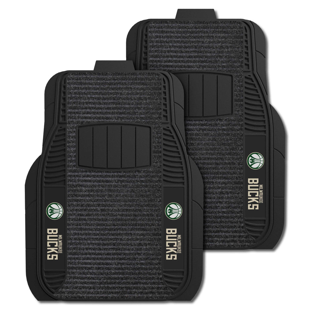 Fanmats - NBA - Milwaukee Bucks 2-pc Deluxe Car Mat Set 21''x27''