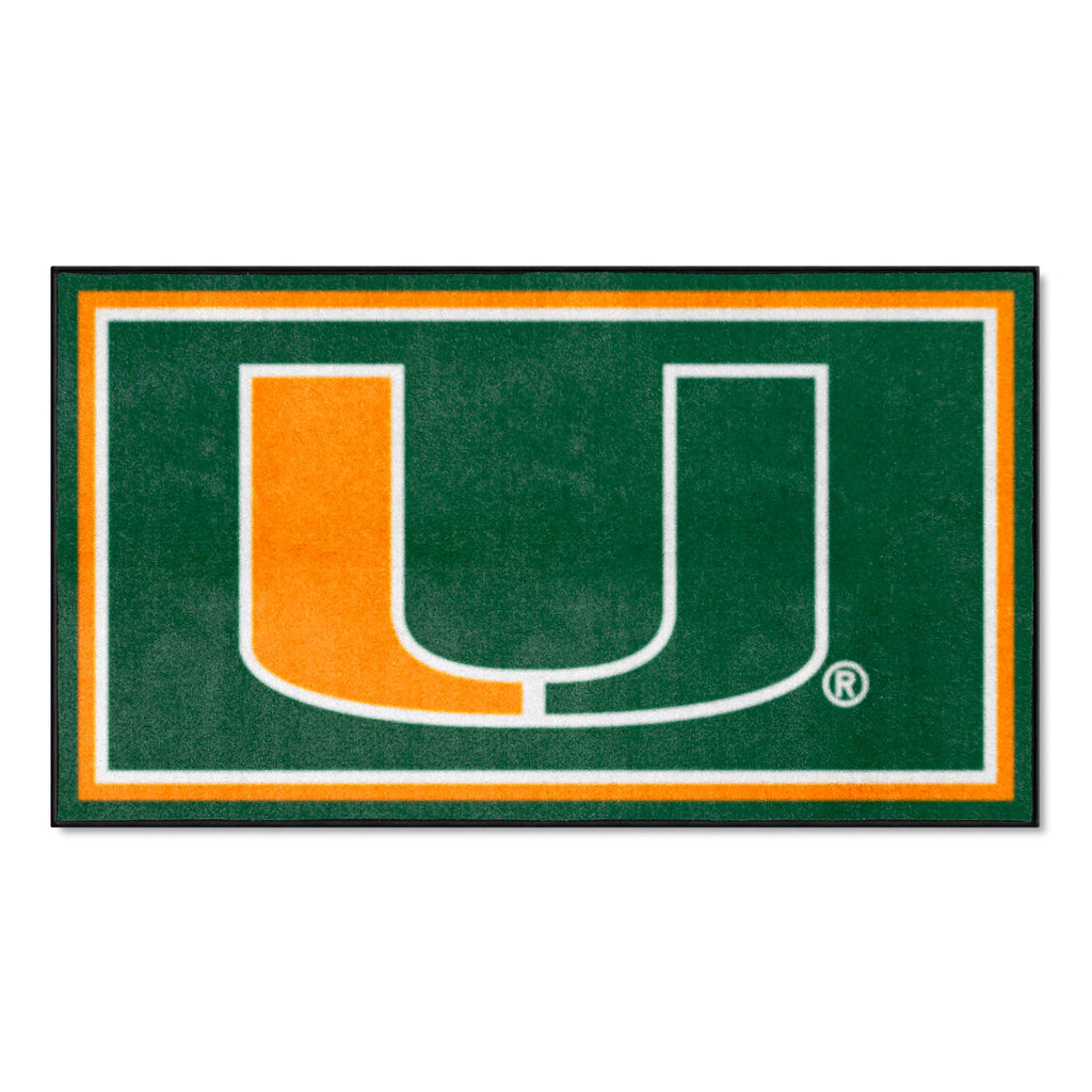 Fanmats - University of Miami 3x5 Rug 36''x 60''