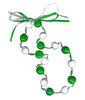 Lucky Kukui Nuts Necklace Green/White CO - Innovative Marketing Consultants