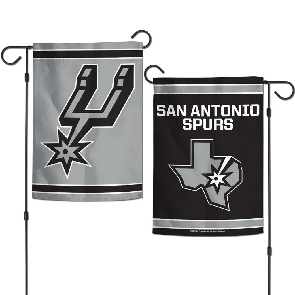 San Antonio Spurs Flag 12x18 Garden Style 2 Sided - Special Order - Wincraft