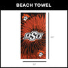Oklahoma State Cowboys NCAA Psychedelic Beach Towel 30 X 60 Inches - Northwest