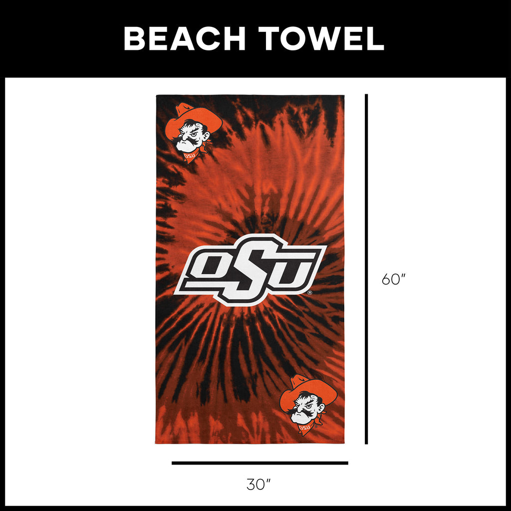 Oklahoma State Cowboys NCAA Psychedelic Beach Towel 30 X 60 Inches - Northwest
