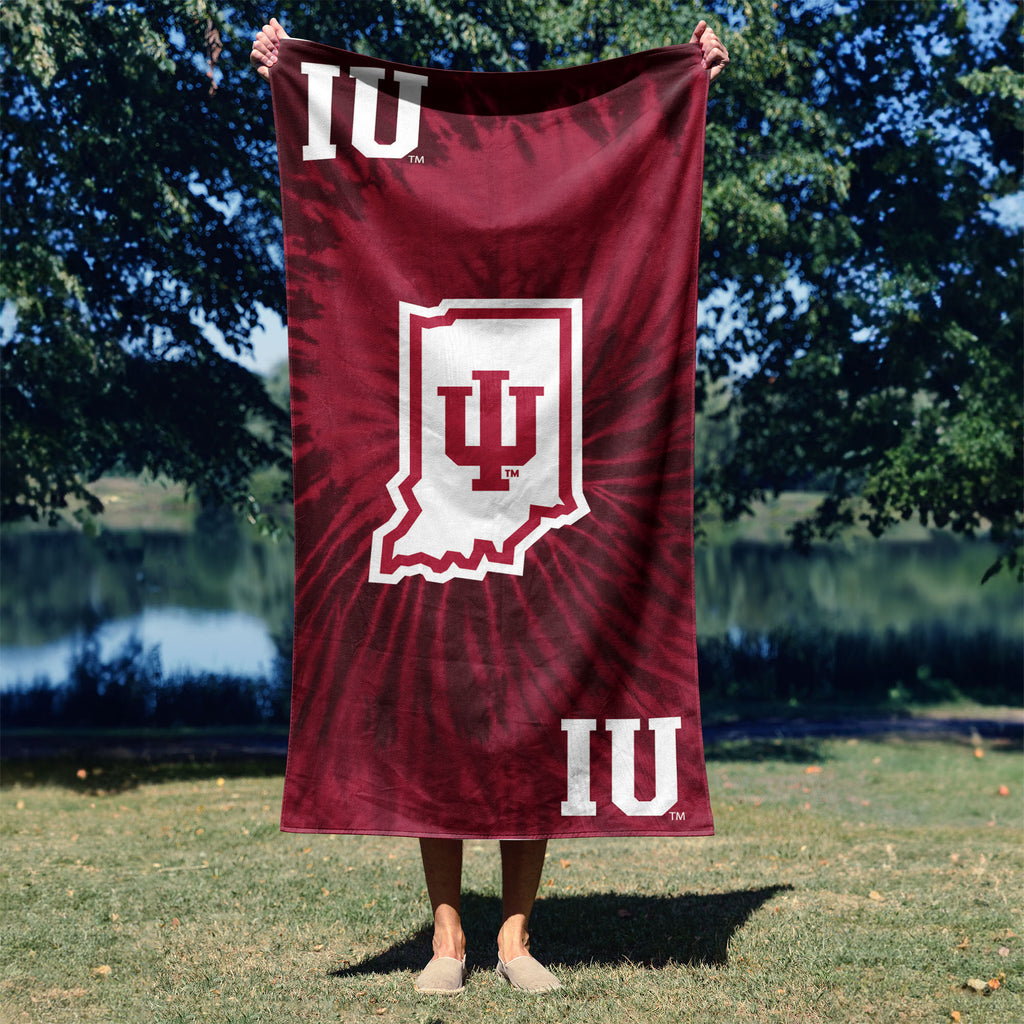 Indiana Hoosiers NCAA Psychedelic Beach Towel 30 X 60 Inches - Northwest