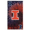 Illinois Fighting Illini NCAA Psychedelic Beach Towel 30 X 60 Inches - Northwest