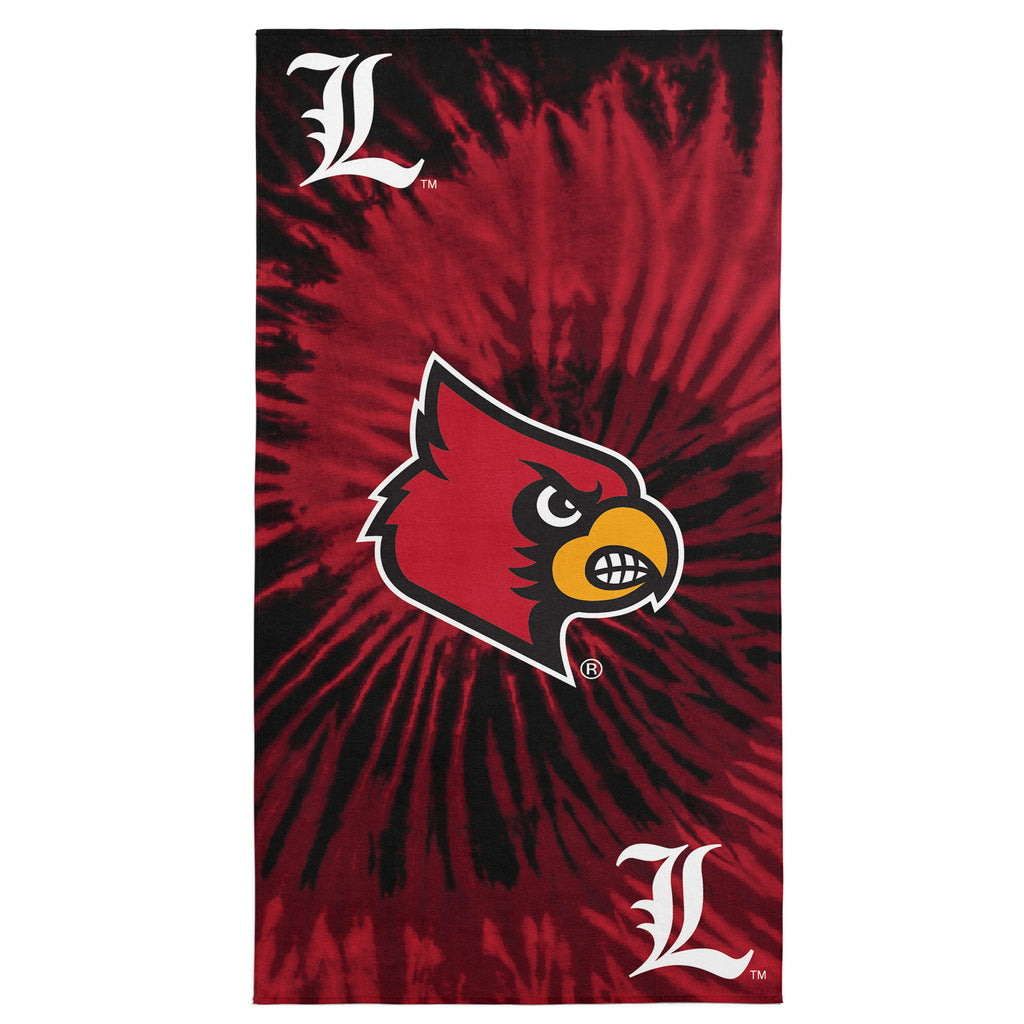 Louisville Cardinals NCAA Psychedelic Beach Towel 30 X 60 Inches - Northwest