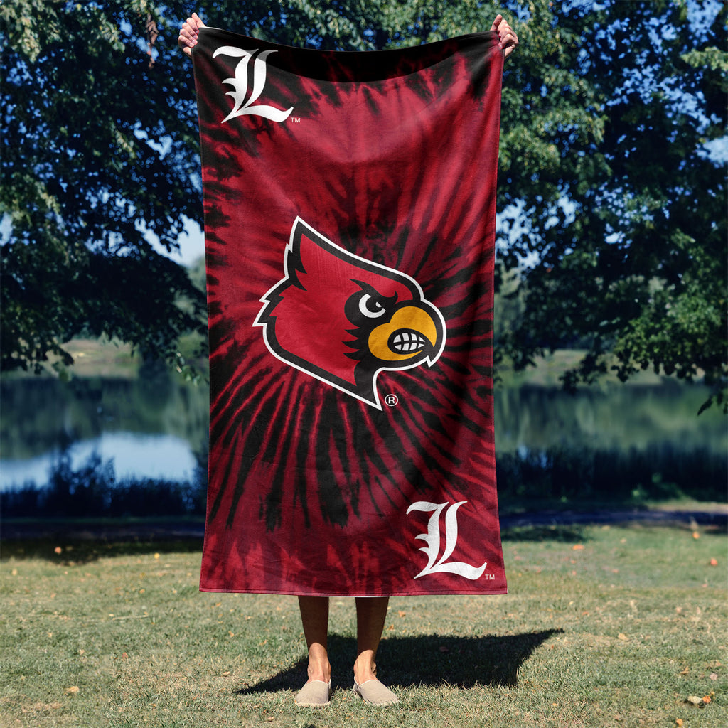 Louisville Cardinals NCAA Psychedelic Beach Towel 30 X 60 Inches - Northwest