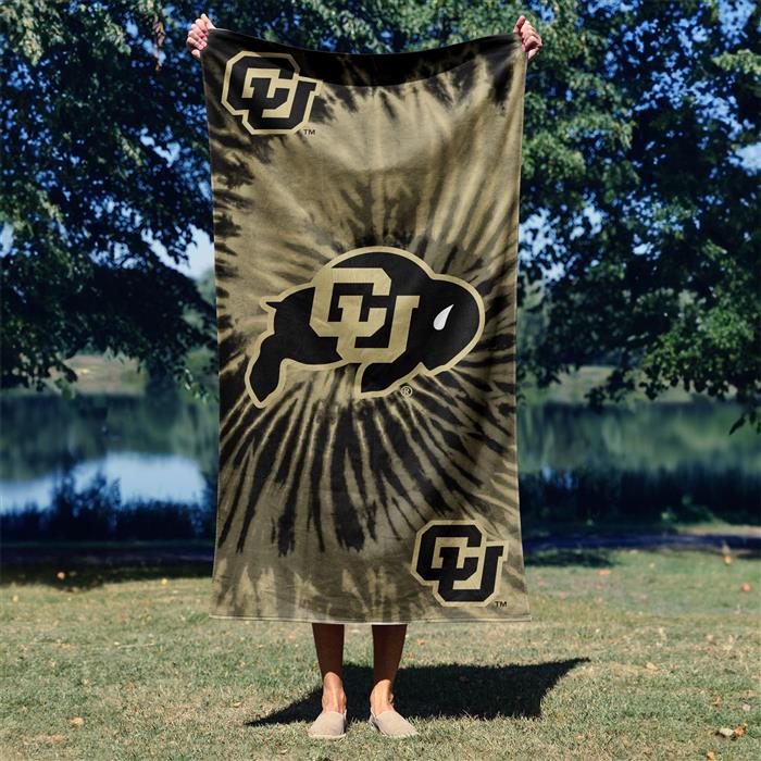 Colorado Buffaloes NCAA Psychedelic Beach Towel 30 X 60 Inches - Northwest