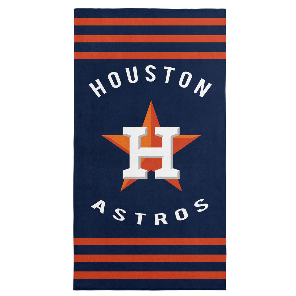 Houston Astros MLB Stripes Beach Towel 30 X 60 Inches - Northwest