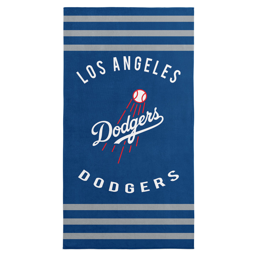 Los Angeles Dodgers MLB Stripes Beach Towel 30 X 60 Inches - Northwest