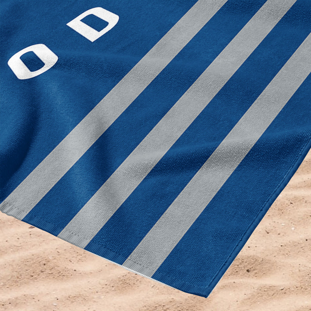 Los Angeles Dodgers MLB Stripes Beach Towel 30 X 60 Inches - Northwest