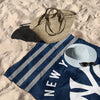 New York Yankees MLB Stripes Beach Towel 30 X 60 Inches - Northwest