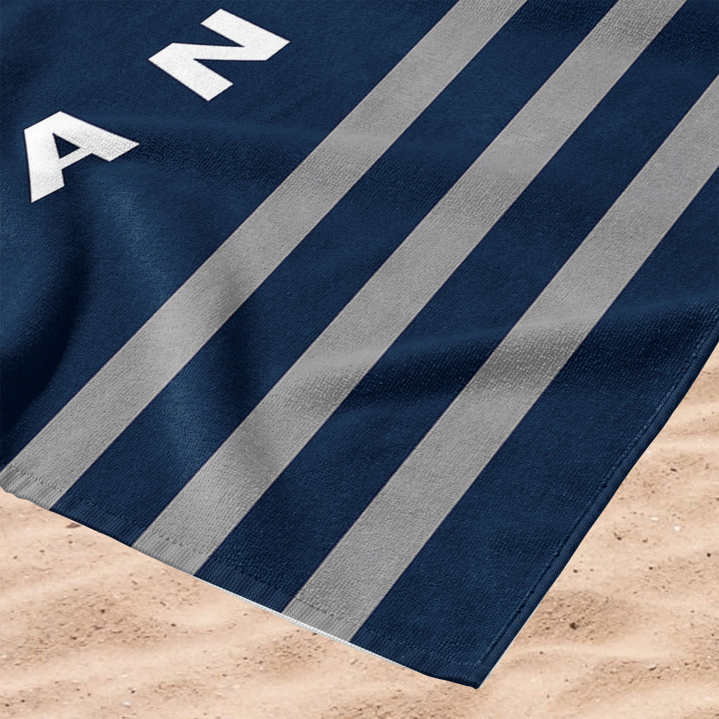 New York Yankees MLB Stripes Beach Towel 30 X 60 Inches - Northwest