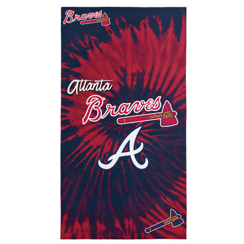 Atlanta Braves MLB Psychedelic Beach Towel 30 X 60 Inches - Northwest