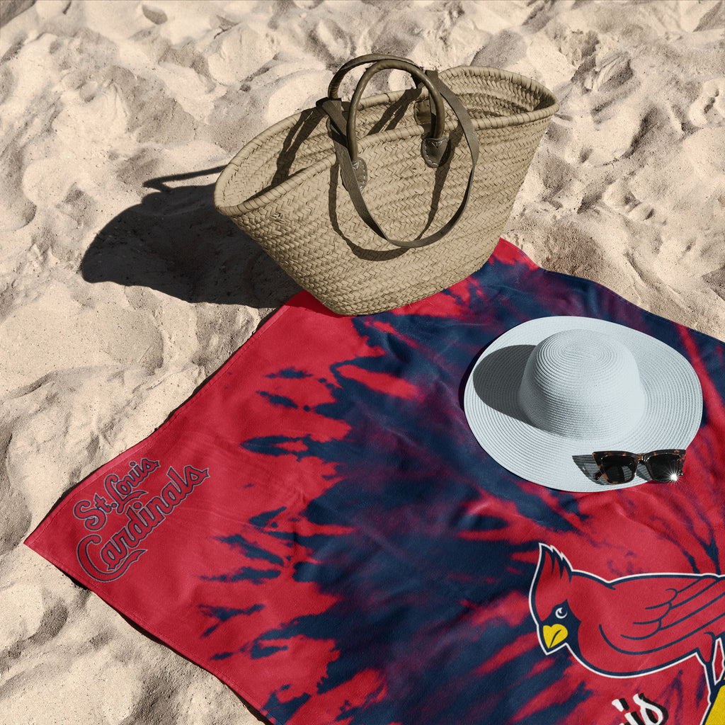 St Louis Cardinals MLB Psychedelic Beach Towel 30 X 60 Inches - Northwest
