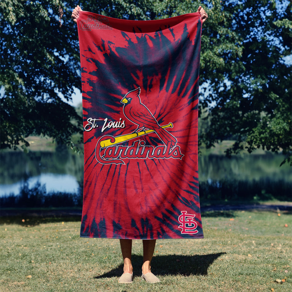 St Louis Cardinals MLB Psychedelic Beach Towel 30 X 60 Inches - Northwest