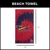 St Louis Cardinals MLB Psychedelic Beach Towel 30 X 60 Inches - Northwest