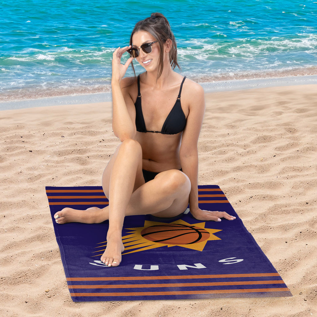 Phoenix Suns NBA Stripes Beach Towel 30 X 60 Inches - Northwest
