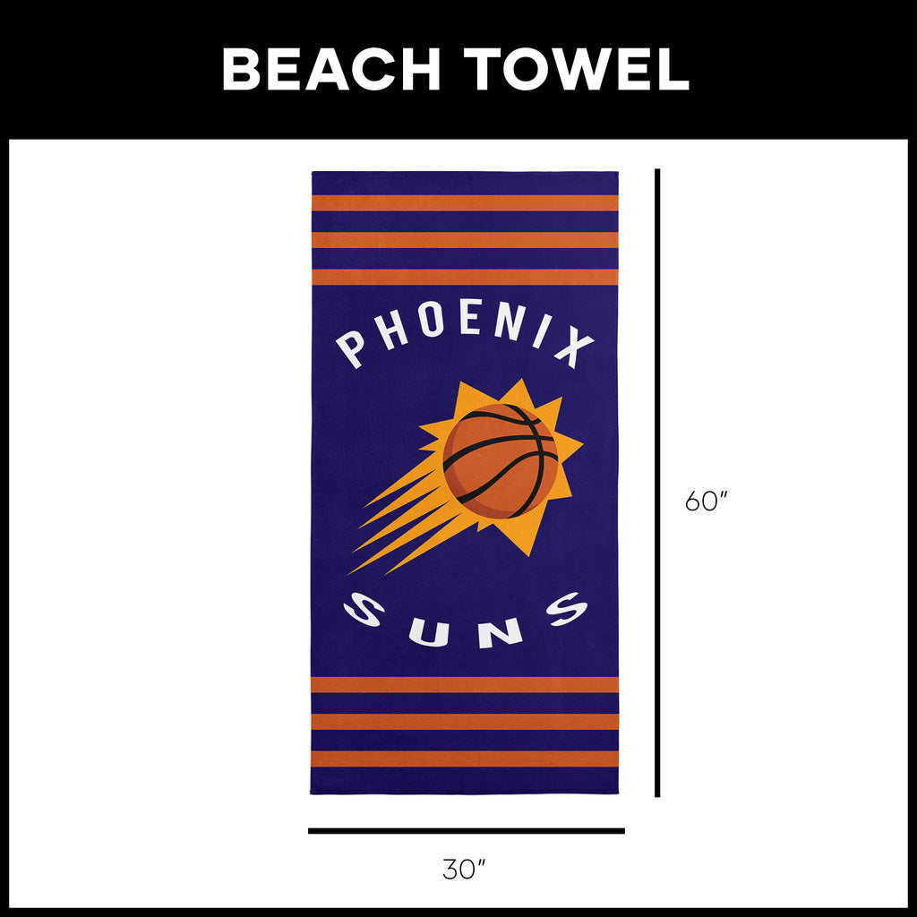 Phoenix Suns NBA Stripes Beach Towel 30 X 60 Inches - Northwest