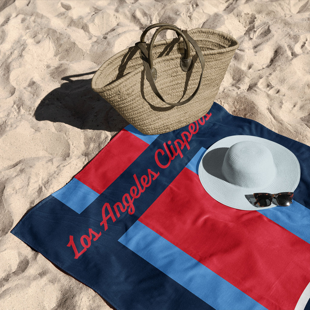 Los Angeles Clippers NBA Zone Read Beach Towel 30 X 60 Inches - Northwest