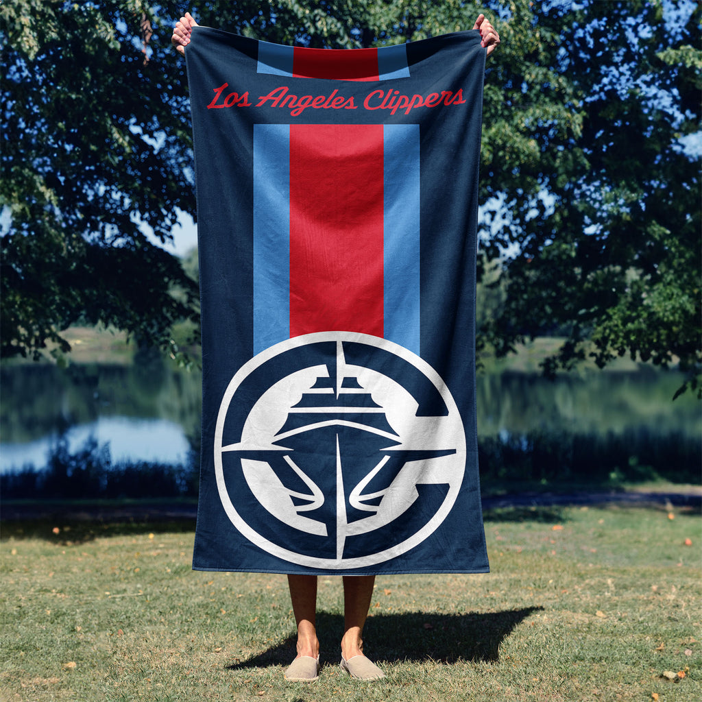 Los Angeles Clippers NBA Zone Read Beach Towel 30 X 60 Inches - Northwest