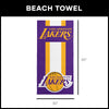 Los Angeles Lakers NBA Zone Read Beach Towel 30 X 60 Inches - Northwest