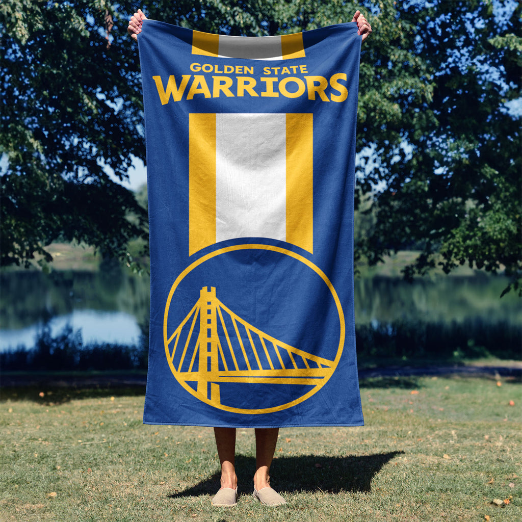 Golden State Warriors NBA Zone Read Beach Towel 30 X 60 Inches - Northwest