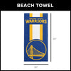 Golden State Warriors NBA Zone Read Beach Towel 30 X 60 Inches - Northwest