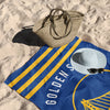 Golden State Warriors NBA Stripes Beach Towel 30 X 60 Inches - Northwest