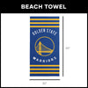 Golden State Warriors NBA Stripes Beach Towel 30 X 60 Inches - Northwest