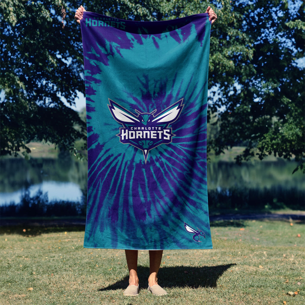 Charlotte Hornets NBA Psychedelic Beach Towel 30 X 60 Inches - Northwest