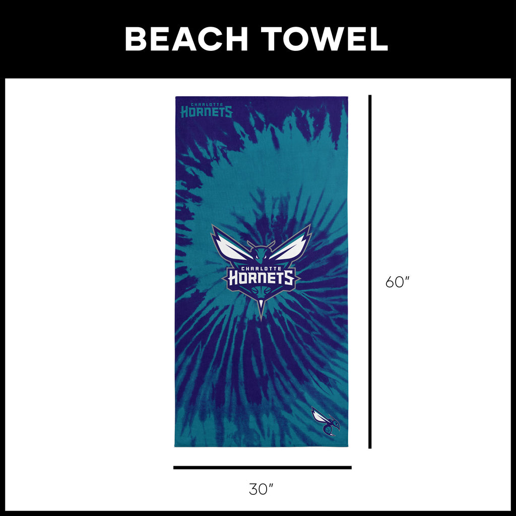 Charlotte Hornets NBA Psychedelic Beach Towel 30 X 60 Inches - Northwest
