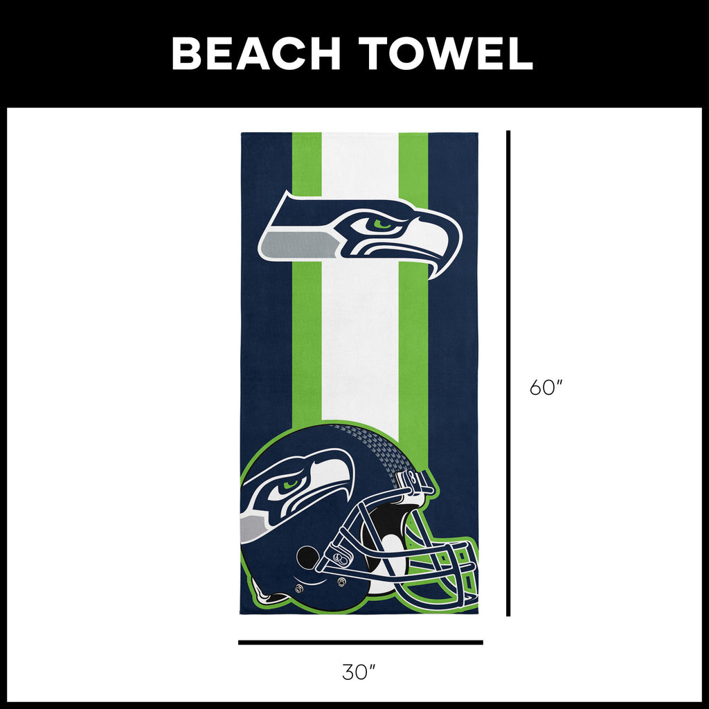 Seattle Seahawks NFL Zone Read Beach Towel 30 X 60 Inches - Northwest
