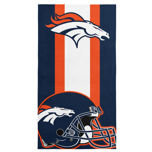 Denver Broncos NFL Zone Read Beach Towel 30 X 60 Inches - Northwest