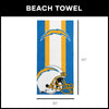 Los Angeles Chargers NFL Zone Read Beach Towel 30 X 60 Inches - Northwest