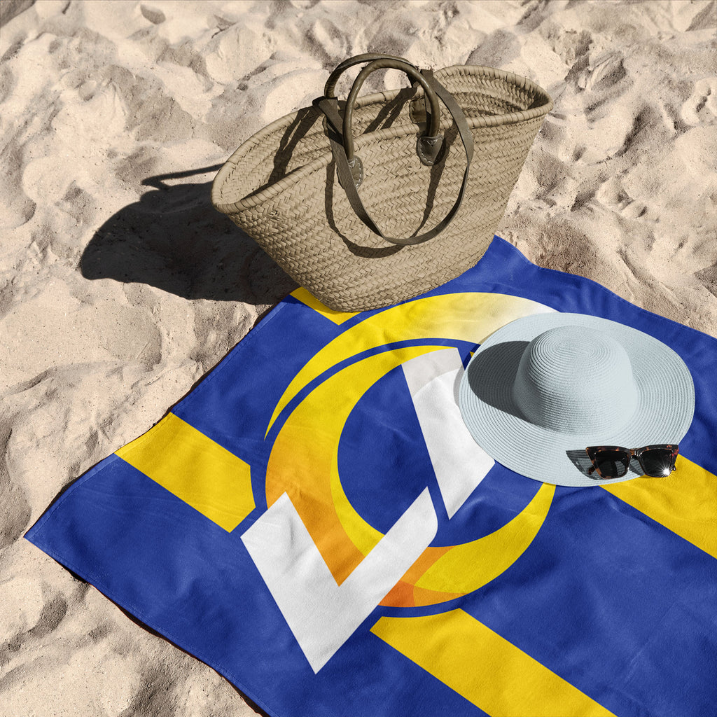 Los Angeles Rams NFL Zone Read Beach Towel 30 X 60 Inches - Northwest