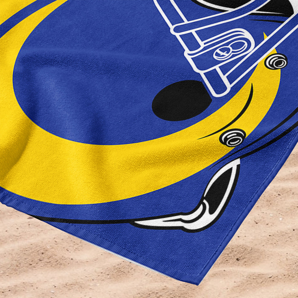 Los Angeles Rams NFL Zone Read Beach Towel 30 X 60 Inches - Northwest