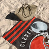 Cleveland Browns NFL Stripes Beach Towel 30 X 60 Inches - Northwest