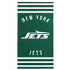 New York Jets NFL Stripes Beach Towel 30 X 60 Inches - Northwest