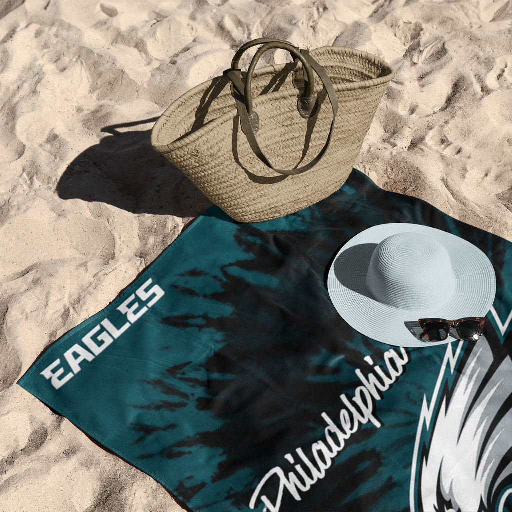 Philadelphia Eagles NFL Psychedelic Beach Towel 30 X 60 Inches - Northwest