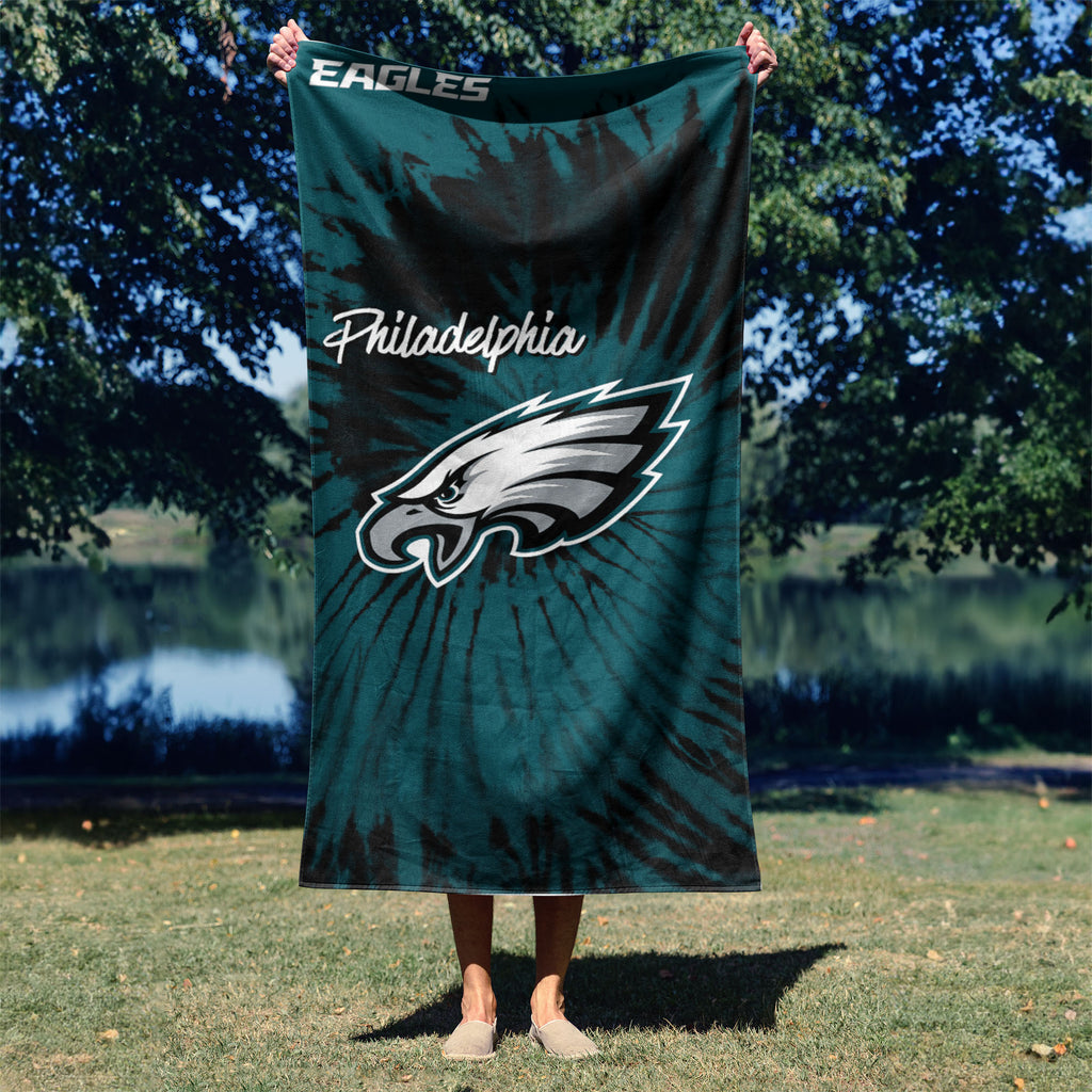 Philadelphia Eagles NFL Psychedelic Beach Towel 30 X 60 Inches - Northwest
