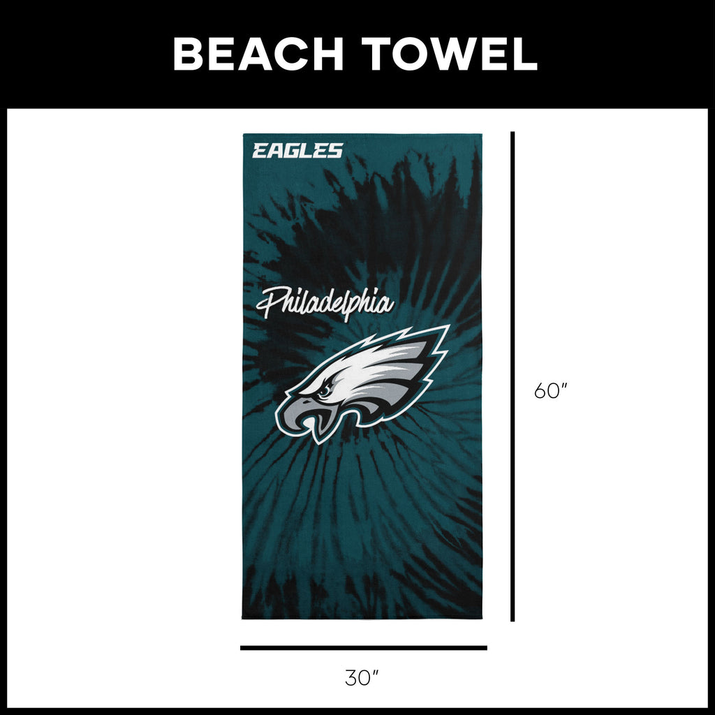 Philadelphia Eagles NFL Psychedelic Beach Towel 30 X 60 Inches - Northwest