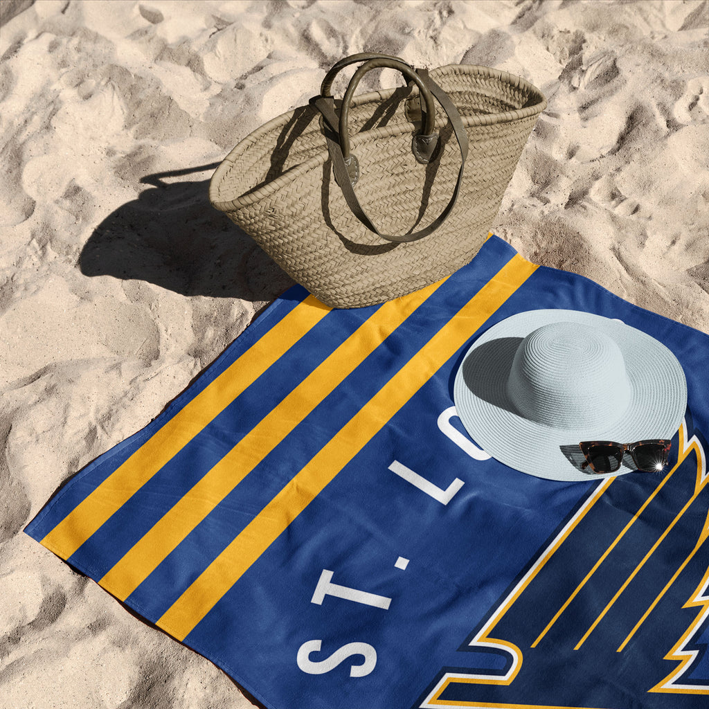 St. Louis Blues NHL Stripes Beach Towel 30 X 60 Inches - Northwest