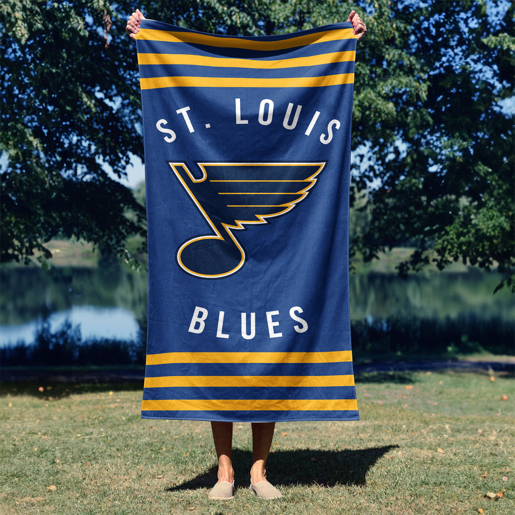 St. Louis Blues NHL Stripes Beach Towel 30 X 60 Inches - Northwest
