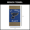 St. Louis Blues NHL Stripes Beach Towel 30 X 60 Inches - Northwest