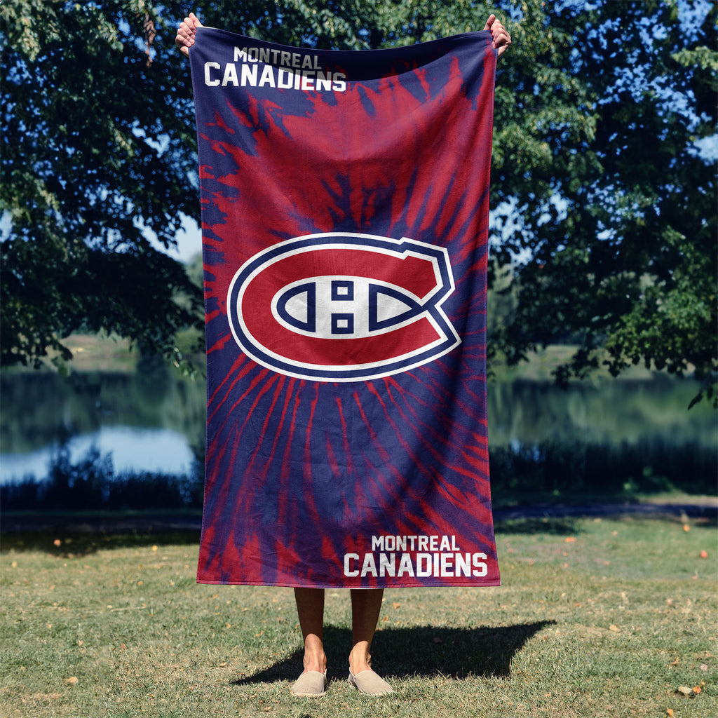 Montreal Canadiens NHL Psychedelic Beach Towel 30 X 60 Inches - Northwest