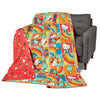 Hello Kitty Rainbow Red Full/Queen Quilted Blanket 90 X 90 Inches - Northwest